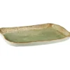 IB Laursen Steingut-Tablett Ocean Green