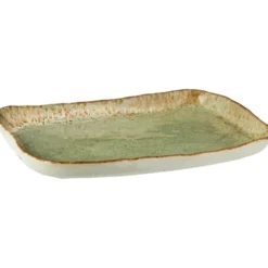 IB Laursen Steingut-Tablett Ocean Green
