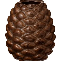 IB Laursen Steingut-Vase Zapfen