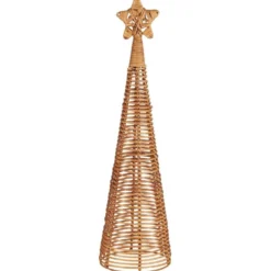 IB Laursen Tannenbaum aus Rattan mit Stern