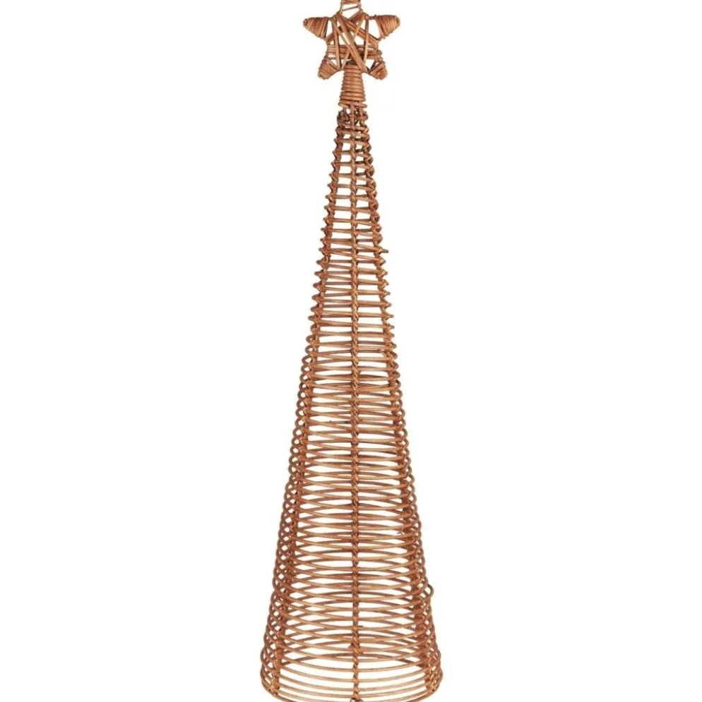 IB Laursen Tannenbaum aus Rattan mit Stern