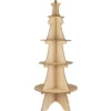 IB Laursen Tannenbaum Display mit 4 Ablagen aus Holz