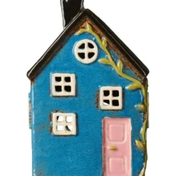 IB Laursen Teelichthaus Nyhavn, blau, hellrosa Tür