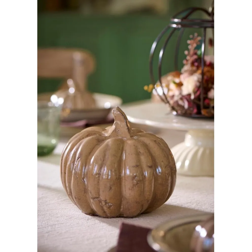 IB Laursen Terracotta Kürbis Braun glasiert