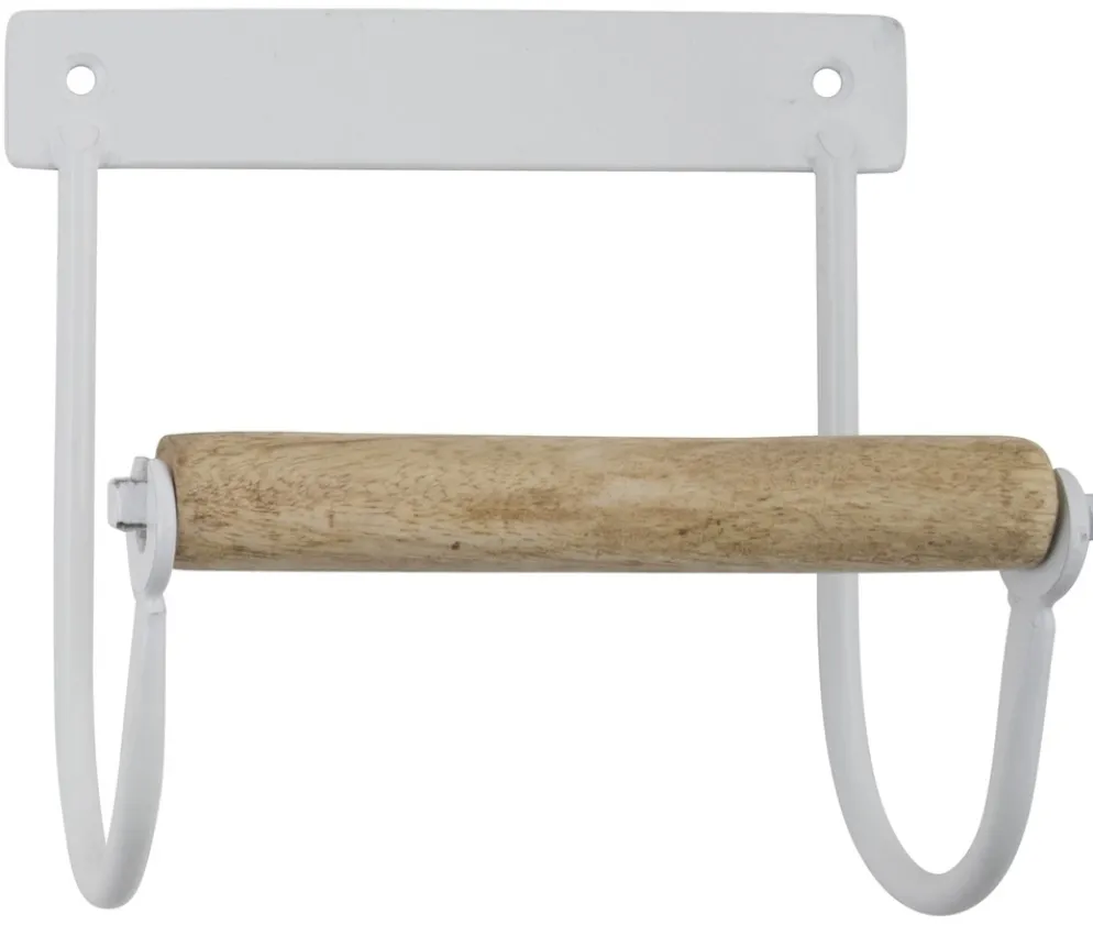 IB Laursen Toilettenpapierhalter aus Metall mit Holzrolle