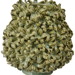 IB Laursen Vase Hyazinth glasiert Staubgrün