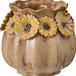 IB Laursen Vase Sonnenblume – Glasiertes Steingut