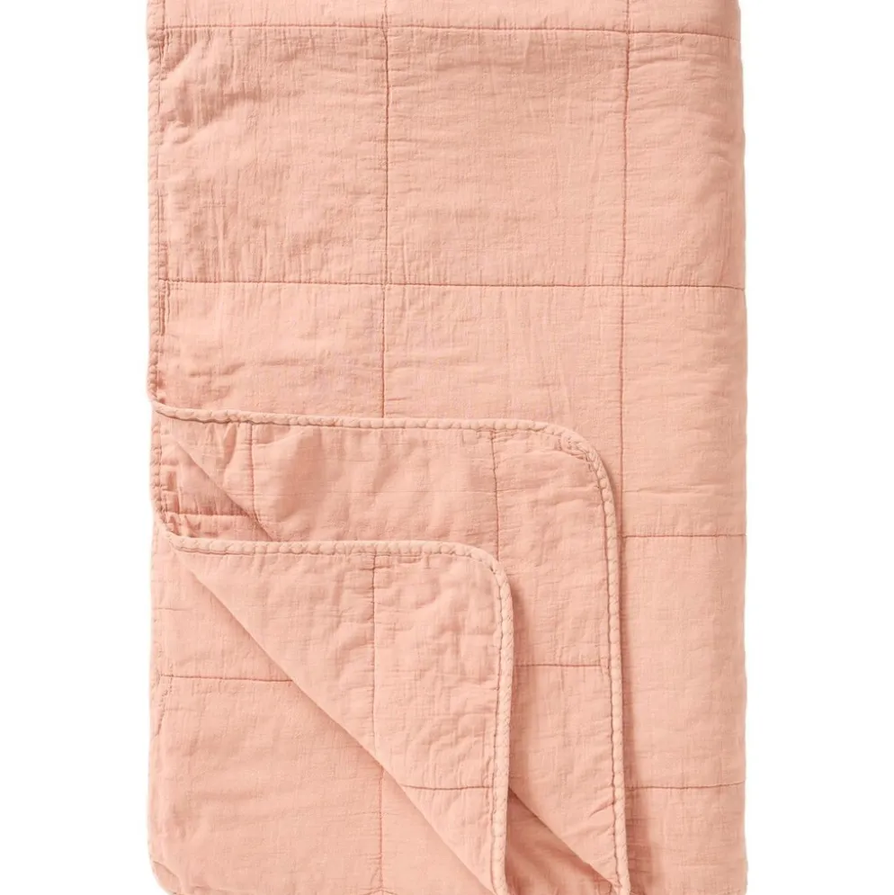 IB Laursen Vintage Quilt unifarben Baumwolldecke