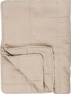 IB Laursen Vintage Quilt unifarben Baumwolldecke