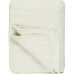 IB Laursen Vintage Quilt unifarben Baumwolldecke