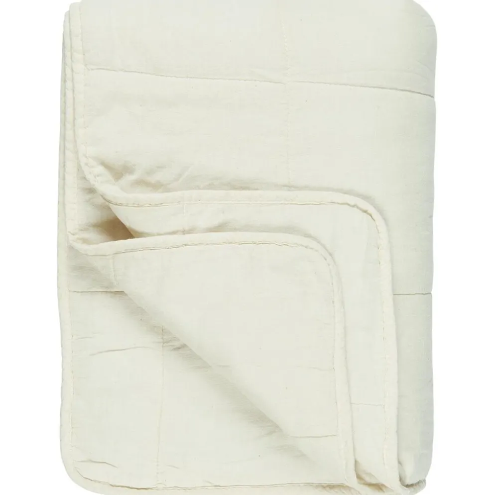 IB Laursen Vintage Quilt unifarben Baumwolldecke
