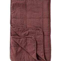 IB Laursen Vintage Quilt unifarben Baumwolldecke