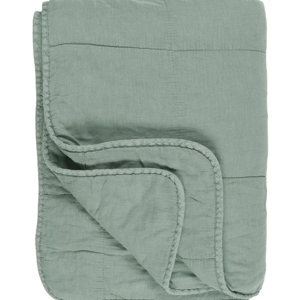 IB Laursen Vintage Quilt unifarben Baumwolldecke