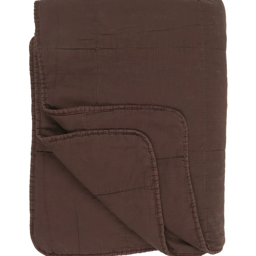 IB Laursen Vintage Quilt unifarben Baumwolldecke