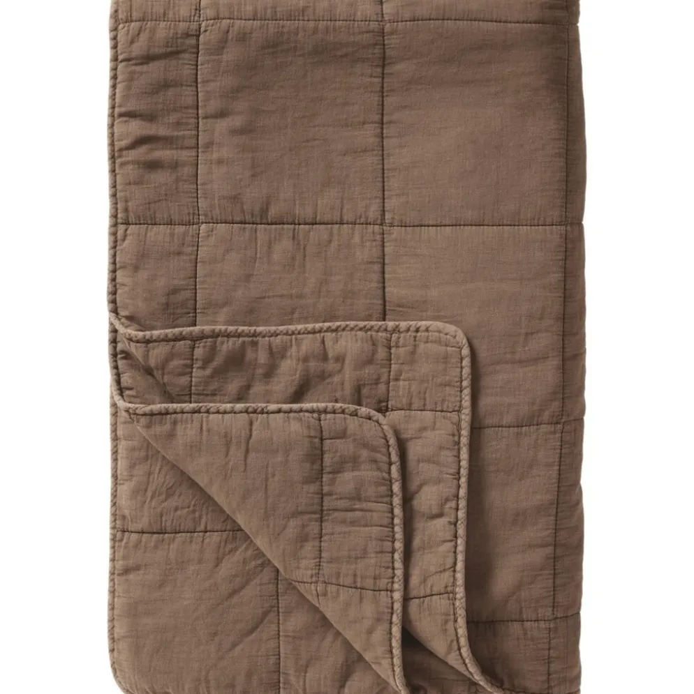 IB Laursen Vintage Quilt unifarben Baumwolldecke