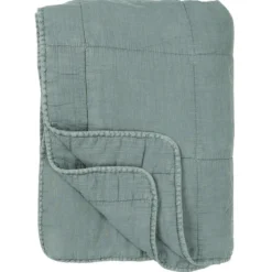 IB Laursen Vintage Quilt unifarben Baumwolldecke