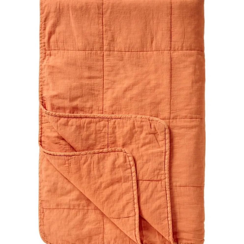IB Laursen Vintage Quilt unifarben Baumwolldecke