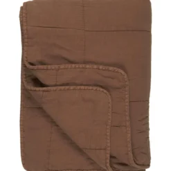 IB Laursen Vintage Quilt unifarben Baumwolldecke