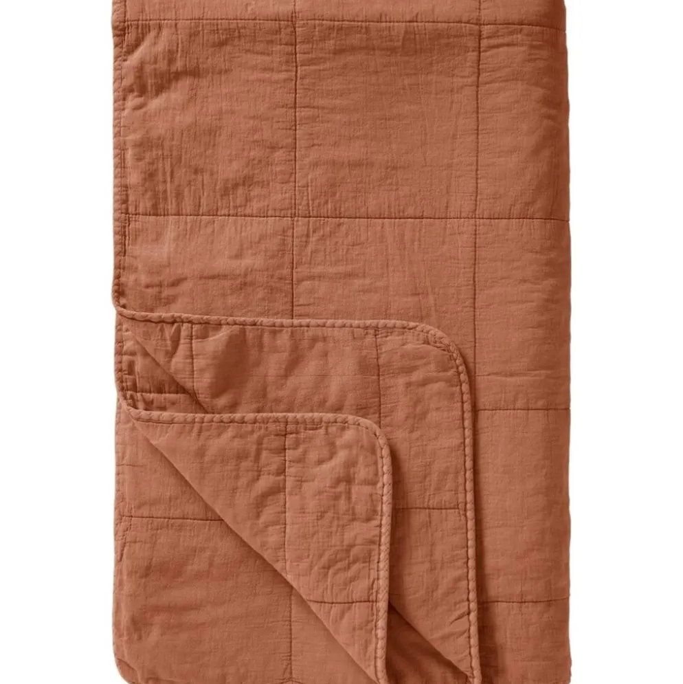 IB Laursen Vintage Quilt unifarben Baumwolldecke