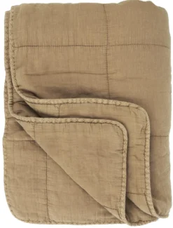 IB Laursen Vintage Quilt unifarben Baumwolldecke