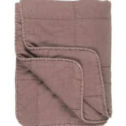 IB Laursen Vintage Quilt unifarben Baumwolldecke