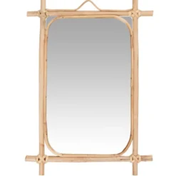 IB Laursen Wandspiegel Bambuskante