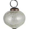 Ib Laursen Weihnachtskugel bubbled Glas zwiebelförmig