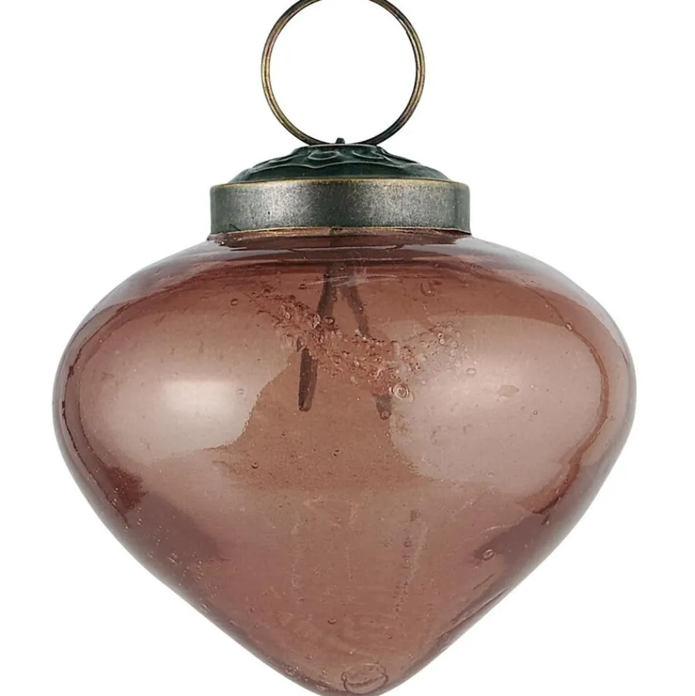 Ib Laursen Weihnachtskugel bubbled Glas zwiebelförmig