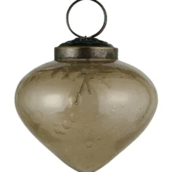 Ib Laursen Weihnachtskugel bubbled Glas zwiebelförmig