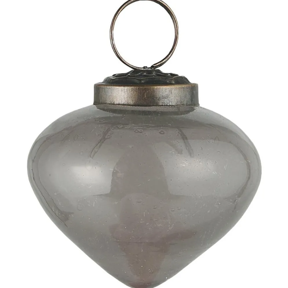 Ib Laursen Weihnachtskugel bubbled Glas zwiebelförmig