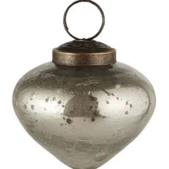 Ib Laursen Weihnachtskugel bubbled Glas zwiebelförmig