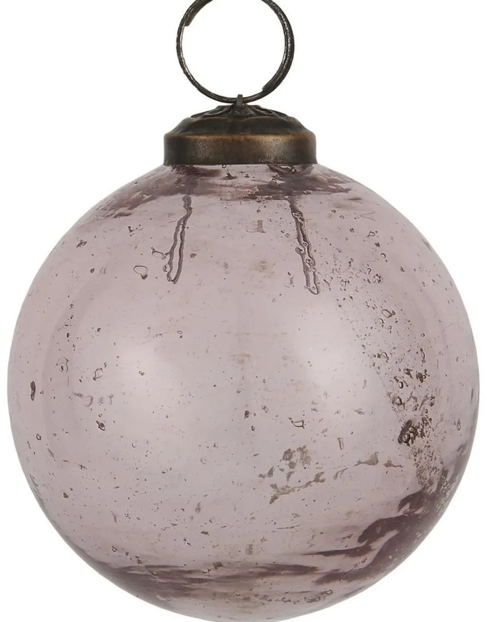 IB Laursen Weihnachtskugel Glas pebbled