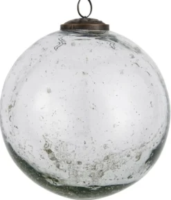 IB Laursen Weihnachtskugel Glas pebbled