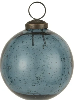 IB Laursen Weihnachtskugel Glas pebbled