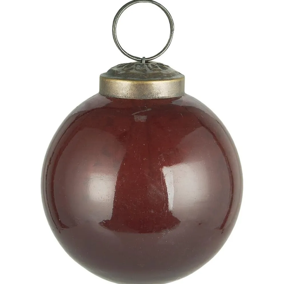 IB Laursen Weihnachtskugel Glas pebbled