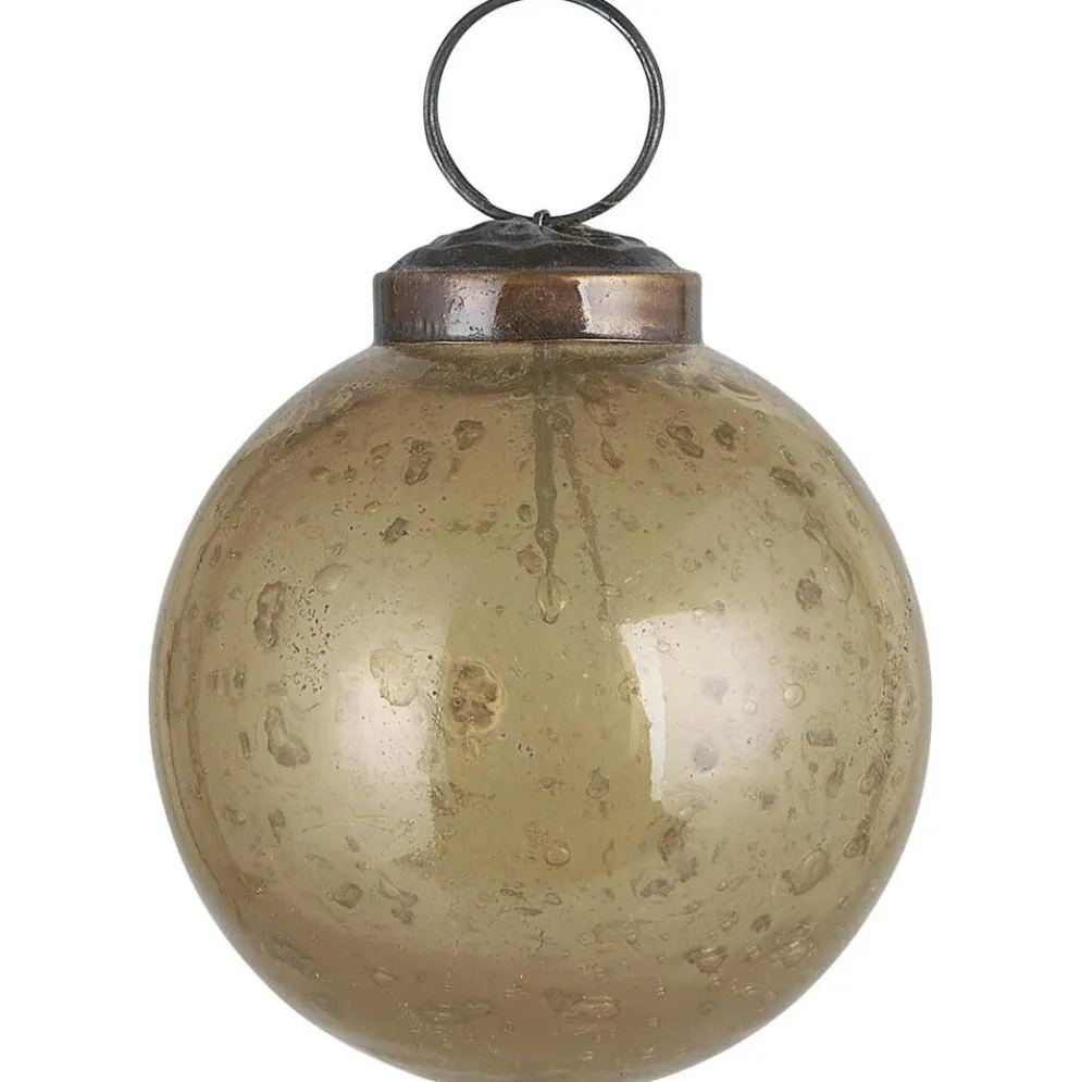 IB Laursen Weihnachtskugel Glas pebbled