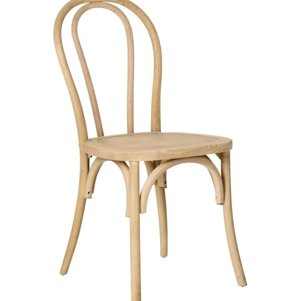 IB Laursen Wiener-Stuhl mit Holzsitz, stapelbar