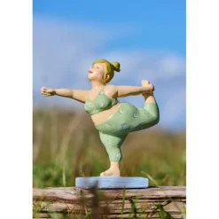 IB Laursen Yoga-Dame - Humorvolle Dekofigur aus Polyresin