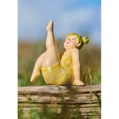 IB Laursen Yoga-Dame - Humorvolle Dekofigur aus Polyresin