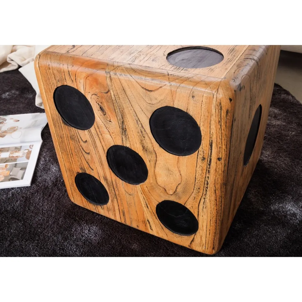 Invicta Interior Beistelltisch, Hocker Cube Würfel