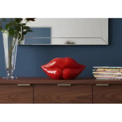 Invicta Interior Dekoaufsteller Disco Lip: Rote 3D Mosaik Lippen