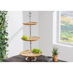 Invicta Interior Deko Etagere Pure Nature Mangoholz