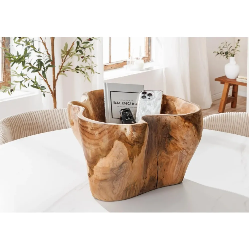 Invicta Interior Dekoschale aus Teakholz Flowers