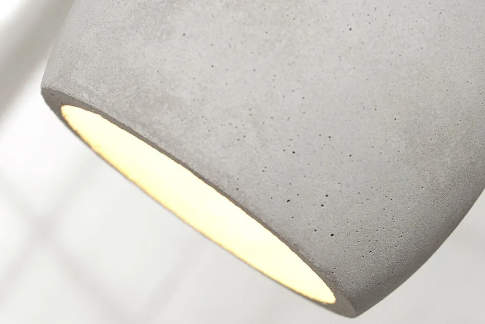 Invicta Interior Hängeleuchte Cement grau 3er