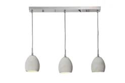 Invicta Interior Hängeleuchte Cement grau 3er