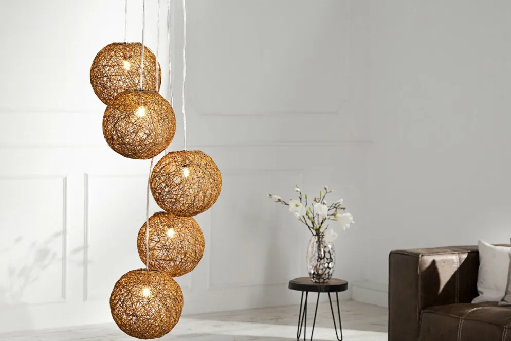 Invicta Interior Hängeleuchte Cocooning Pearls 5er