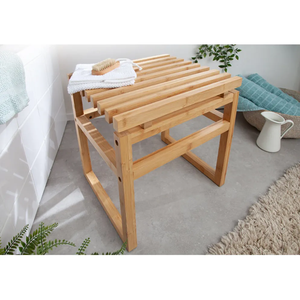 Invicta Interior Hocker LAGOON SPA 40cm Bambus Natur