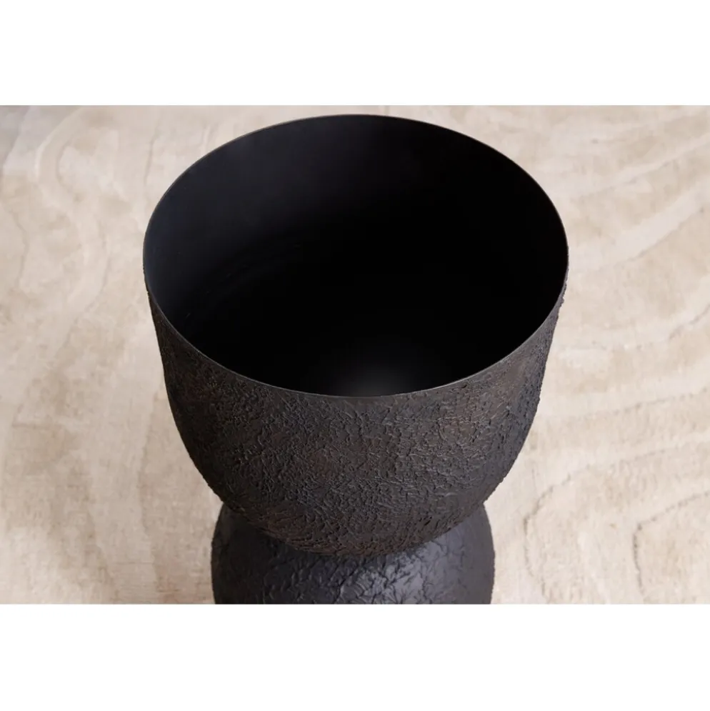Invicta Interior Invicta SANDGLASS Bodenvase XL Eisen Schwarz