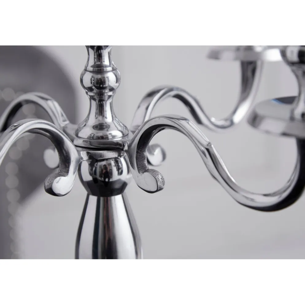 Invicta Interior Kerzenständer Modern Barock 5-armig silber