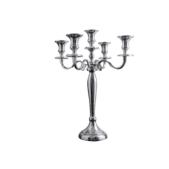 Invicta Interior Kerzenständer Modern Barock 5-armig silber